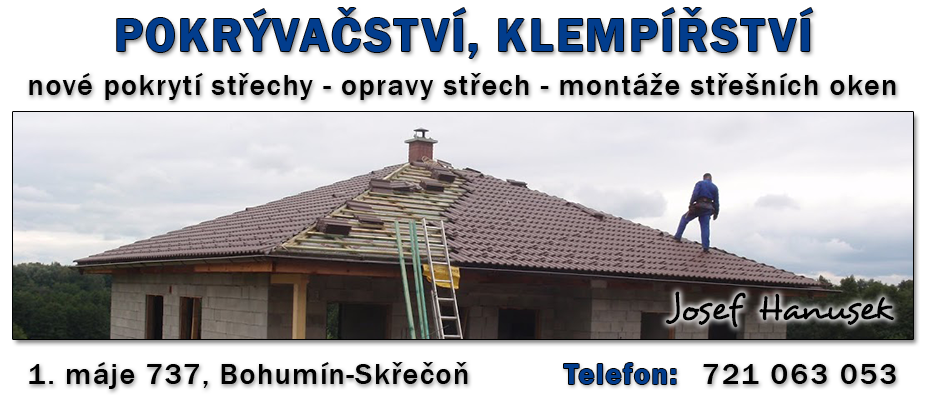 logo firmy HANUSEK JOSEF-STŘECHY BOHUMÍN
