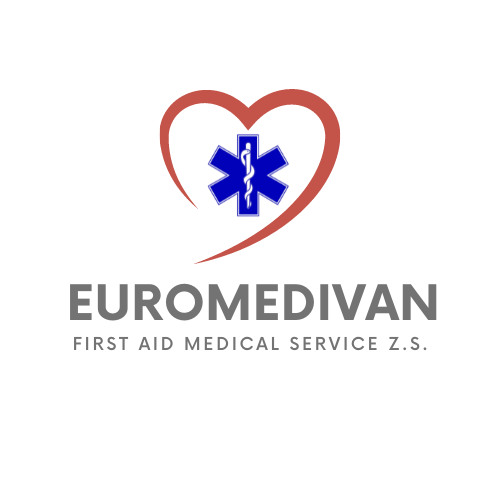 logo firmy EUROMEDIVAN - First Aid Medical Service z.s.