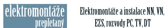 logo firmy Elektromontáže Prepletaný