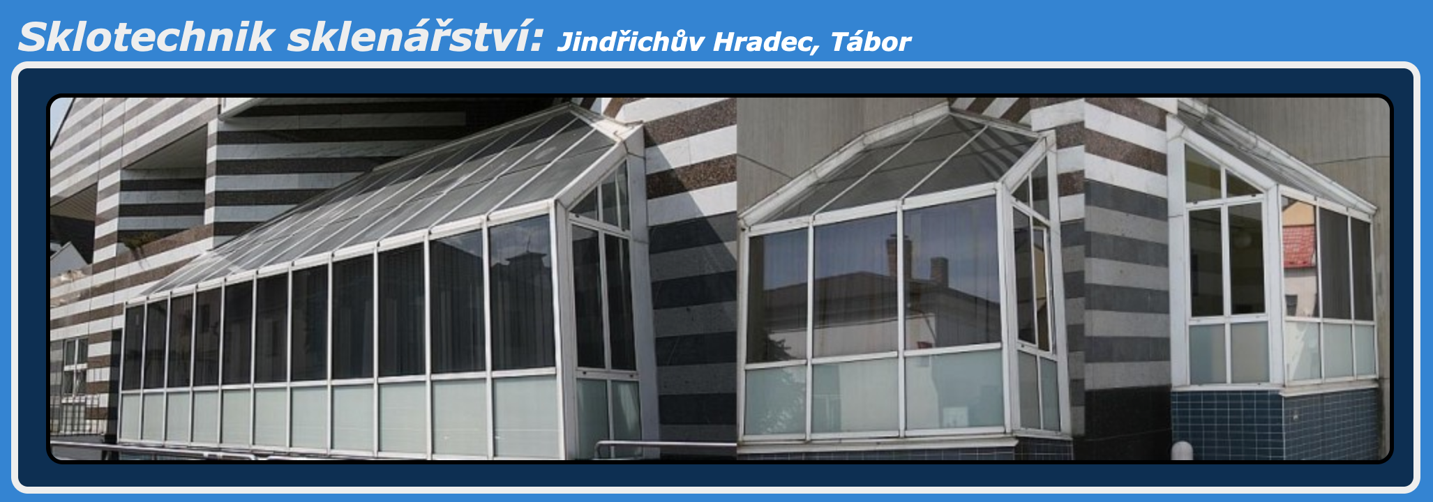 logo firmy Sklotechnik - Sklenářství Tábor 