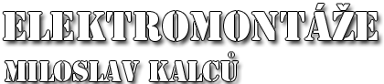 logo firmy Elektromontáže Miloslav Kalců